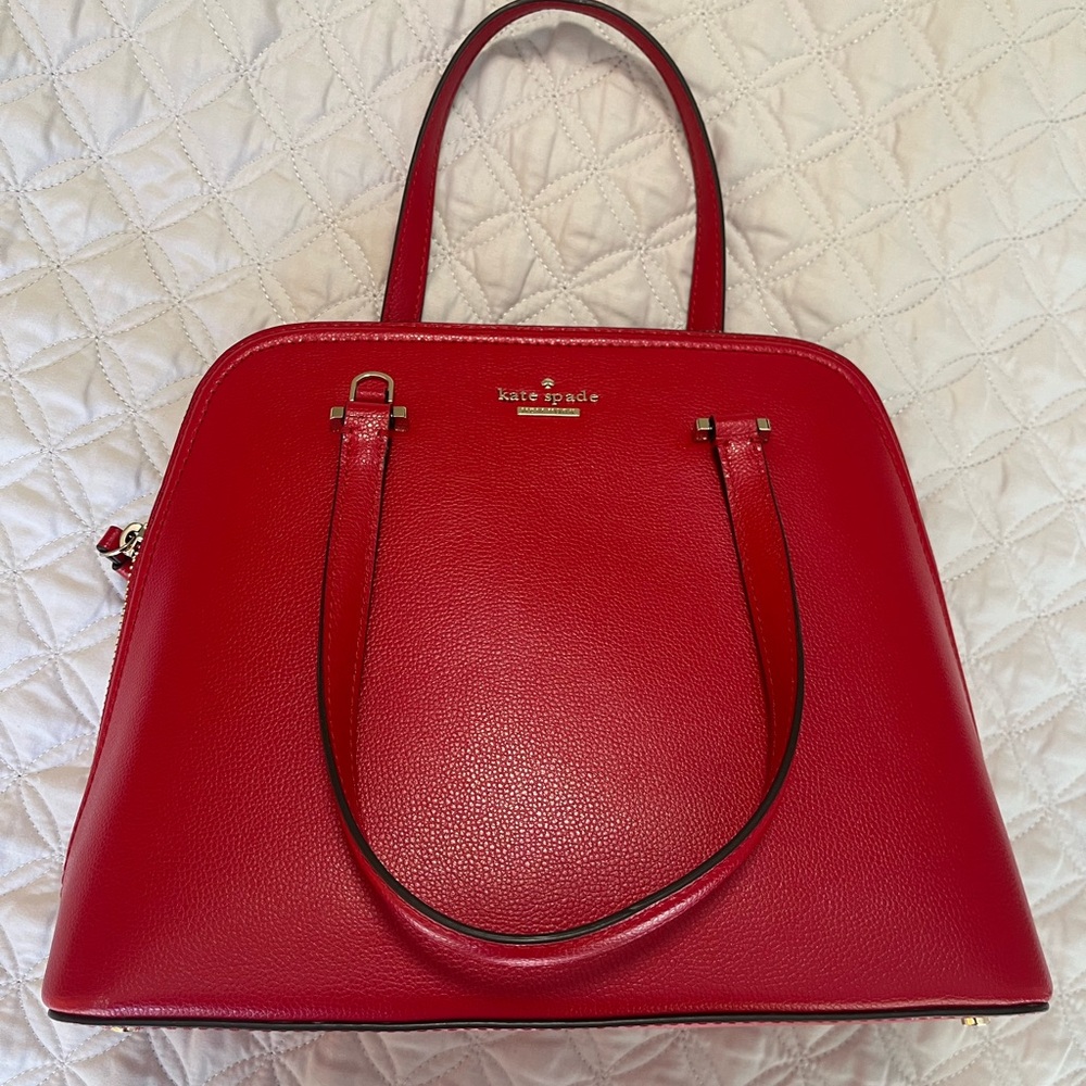 Kate Spade Cherry Red Medium Dome Satchel
